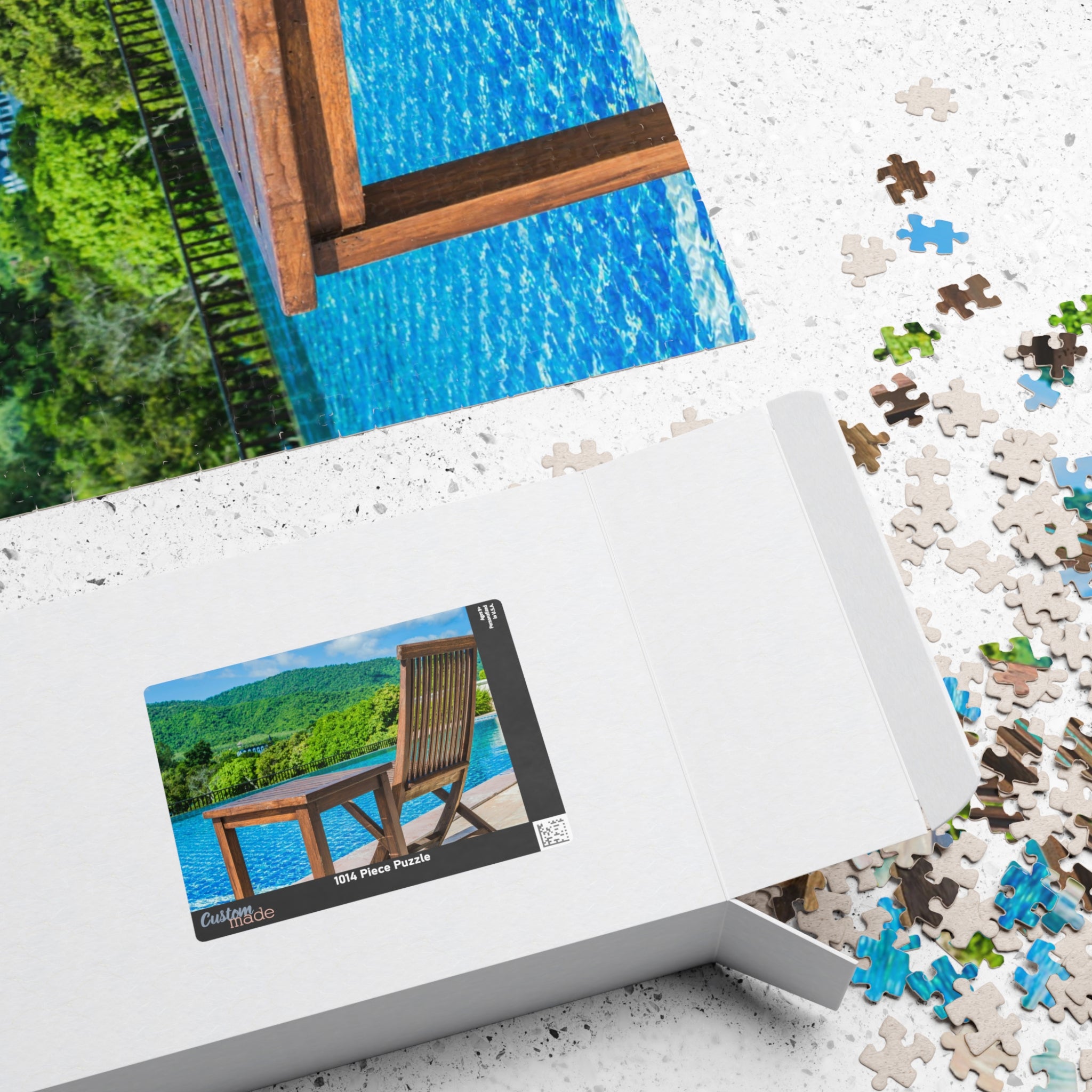 Sit back, relax, and puzzle your day away with our Sitting Around The Pool Puzzle. With 110 to 1014 pieces, this puzzle will keep you entertained for hours. Perfect for a lazy day by the pool or a fun night in, this puzzle is a must-have for any puzzle-lover!