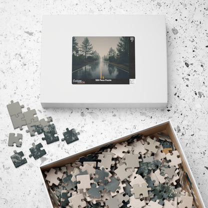 Embark on an adventurous journey with our Misty Rainy Road Trip Puzzle! With 110 to 1014 pieces, this challenging puzzle will keep you on the edge of your seat as you piece together a beautiful highway scene in the midst of a storm. Unleash your inner risk-taker and conquer this puzzle today!