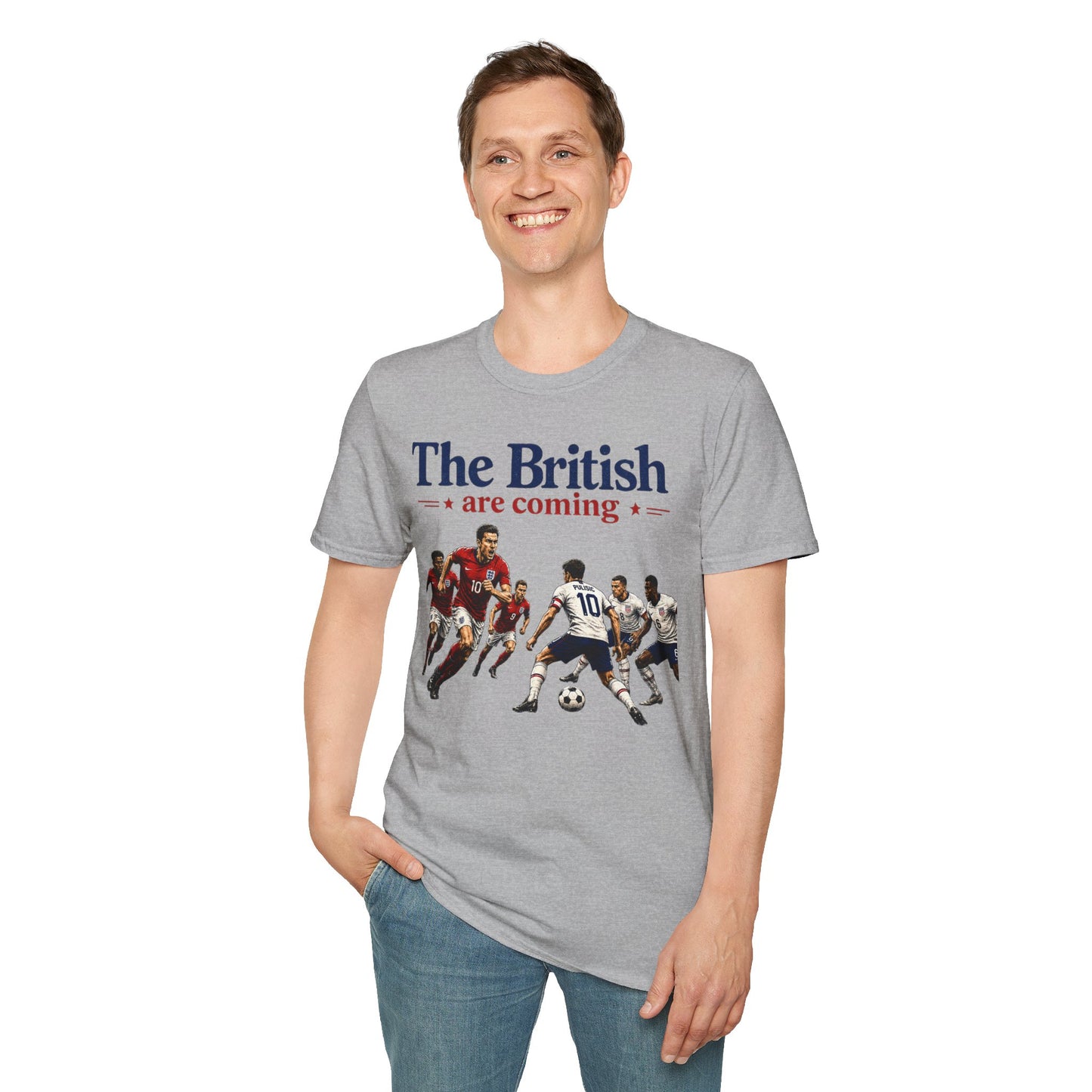 The British Are Coming Soccer Rivalry Graphic T-Shirt