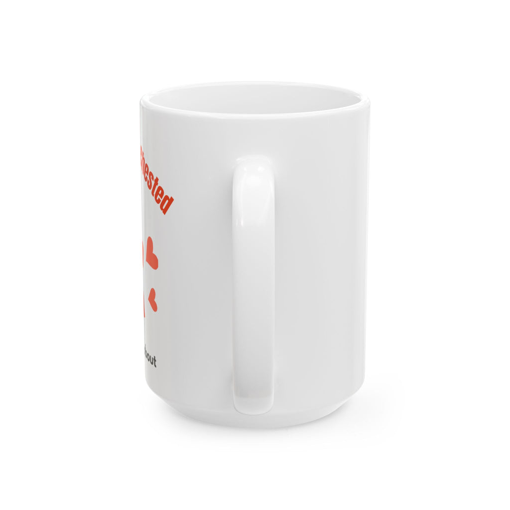 Show your support with the Whole Hearted Not Flat Chested Cancer Supportive Ceramic Mug. Crafted for comfort and durability, this mug is a meaningful way to encourage strength and resilience every day. 