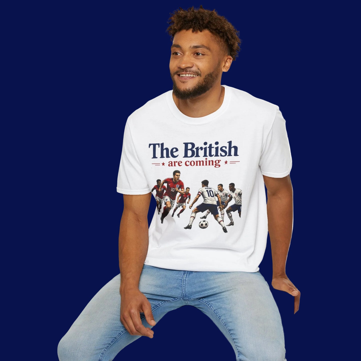 The British Are Coming Soccer Rivalry Graphic T-Shirt