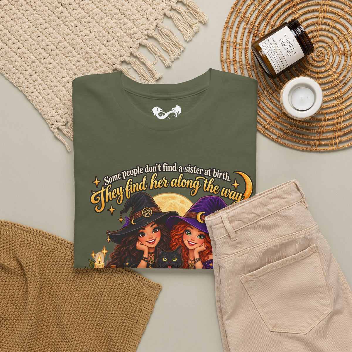 Forever Bound by Witchy Magic Halloween Cotton T-Shirt