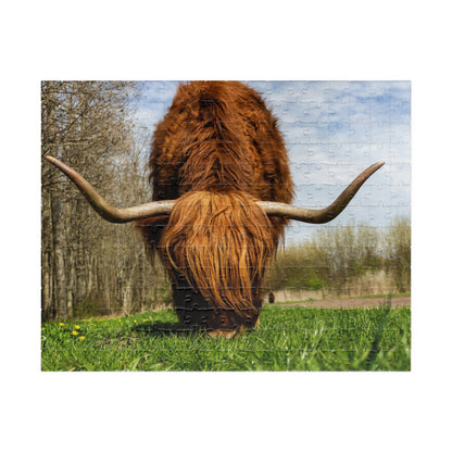 Highland Longhorn Cow Puzzle - 110 to 1014 Pieces