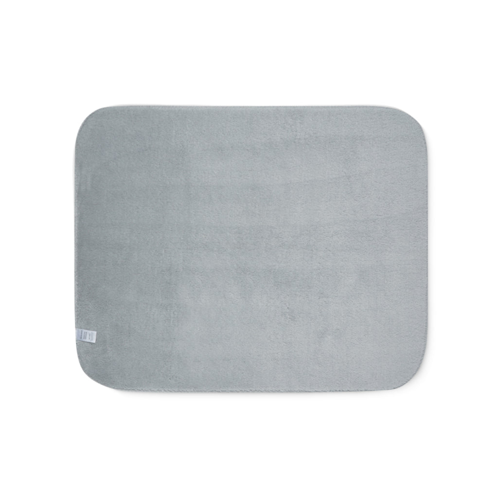 Gray rectangular mat on a white background