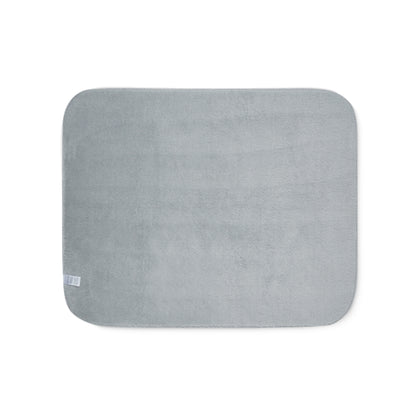 Gray rectangular mat on a white background