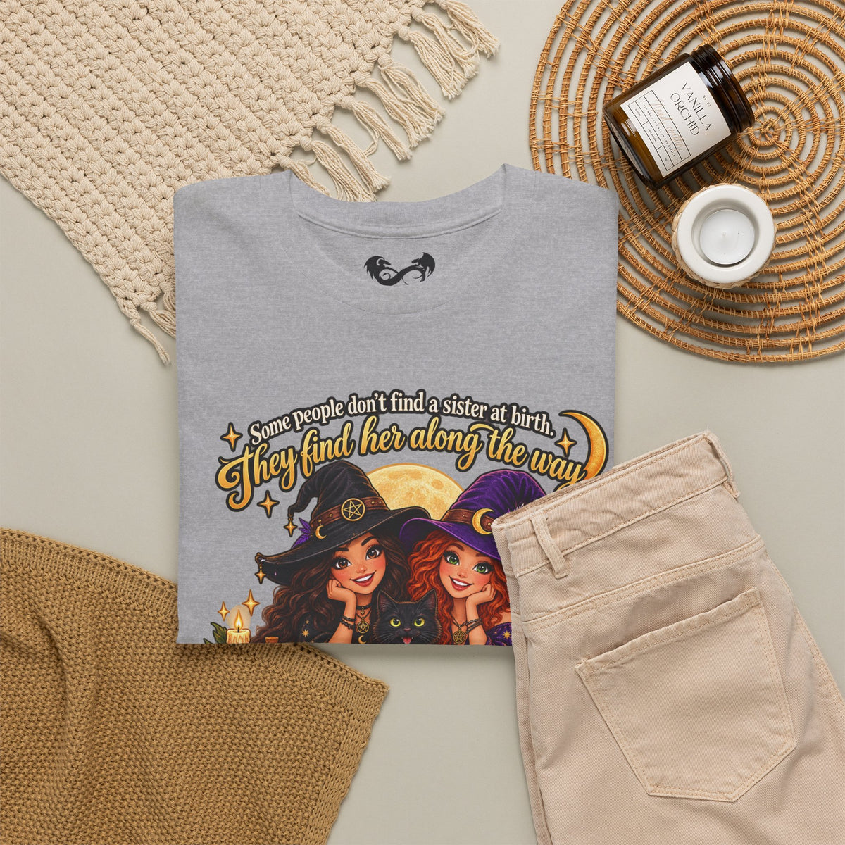 Forever Bound by Witchy Magic Halloween Cotton T-Shirt
