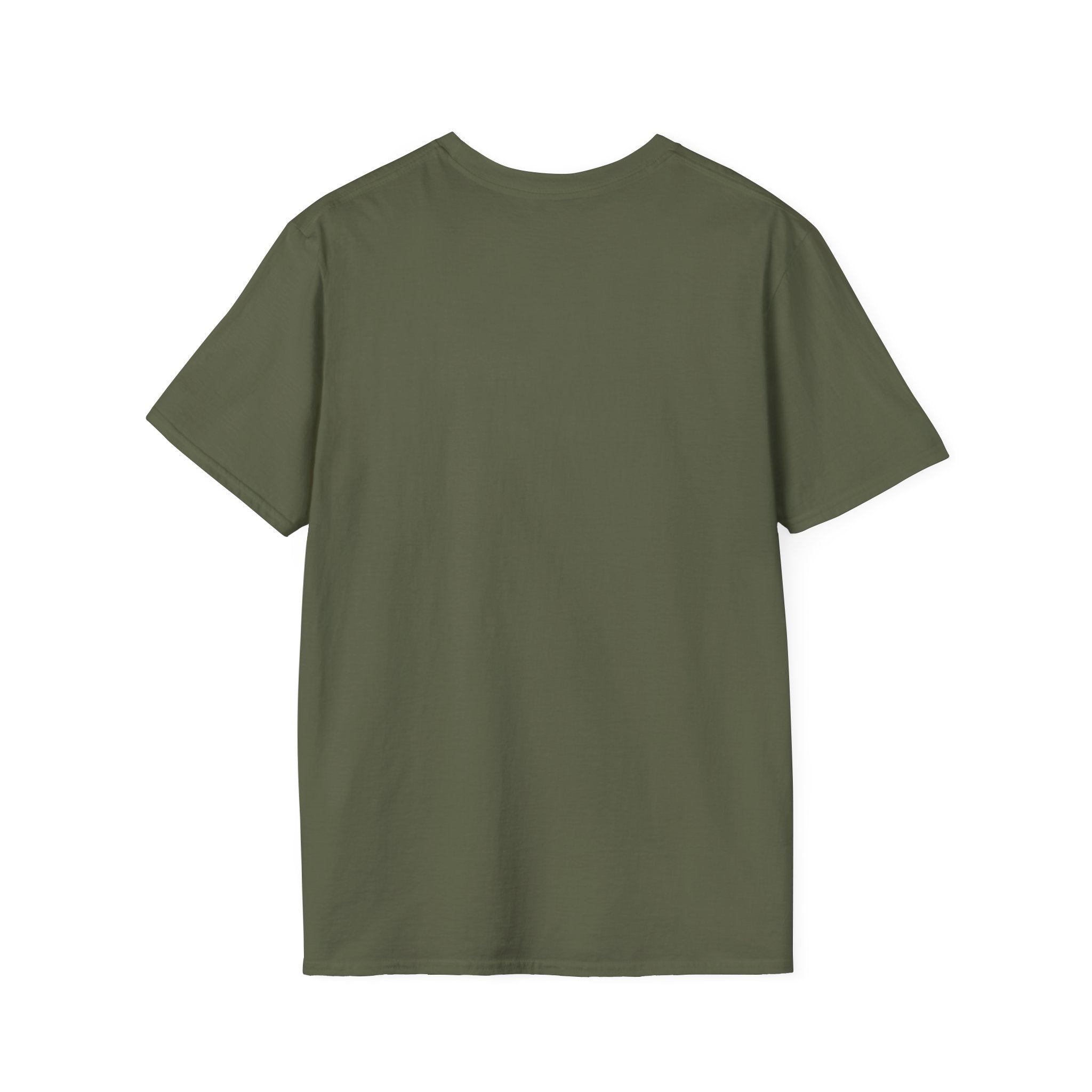 Green t-shirt on a white background Express kindness effortlessly with our Free Hugs Dark T-Shirts. Designed for comfort and style, these shirts invite connection and spread warmth wherever you go. The dark shade complements any outfit, making it easy to wear while sharing a simple message of support and care.
