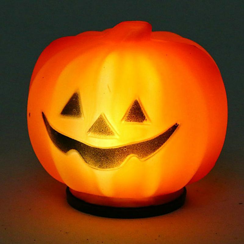 2 PCS Halloween Festival Soft Light Pumpkin Lantern
