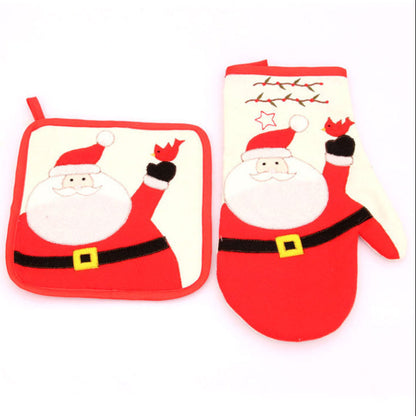 Christmas Insulated Santa Oven Mitts