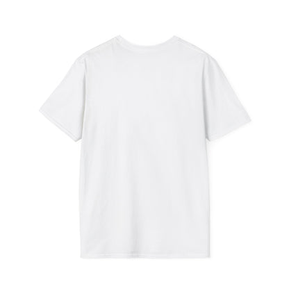 Plain white t-shirt on a light gray background