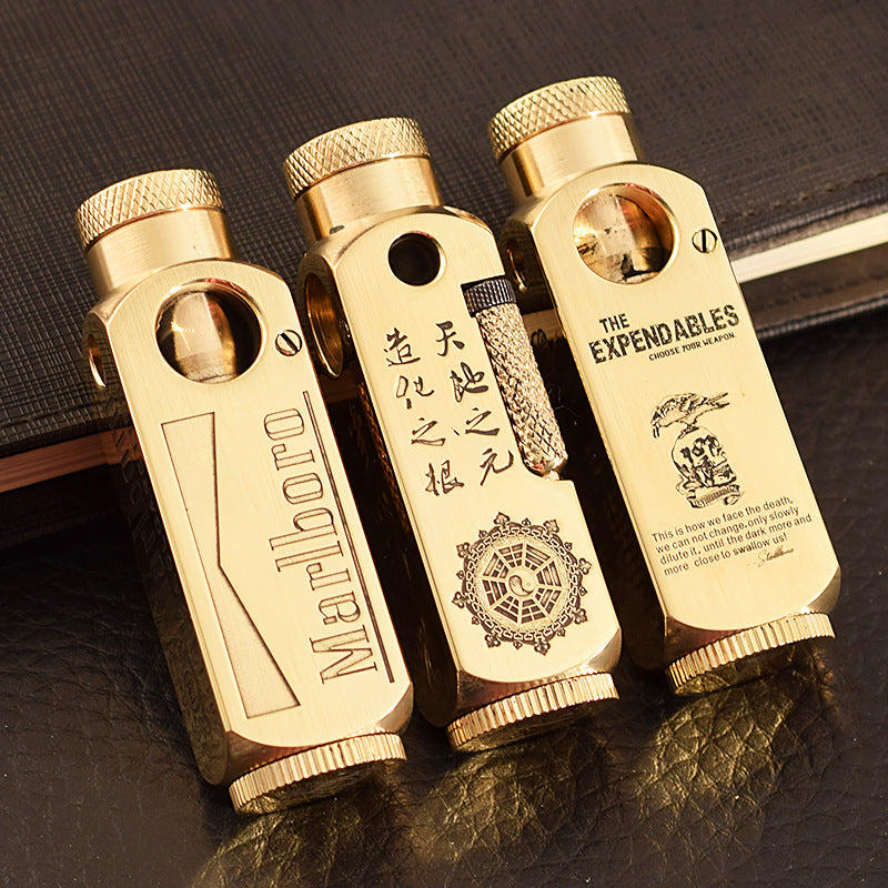 This Heavy Duty Brass Laser Engraved Lighter is perfect for starting a fire in emergency situations. It is the perfect combination of durability and convenience with its brass frame and laser-etched design.