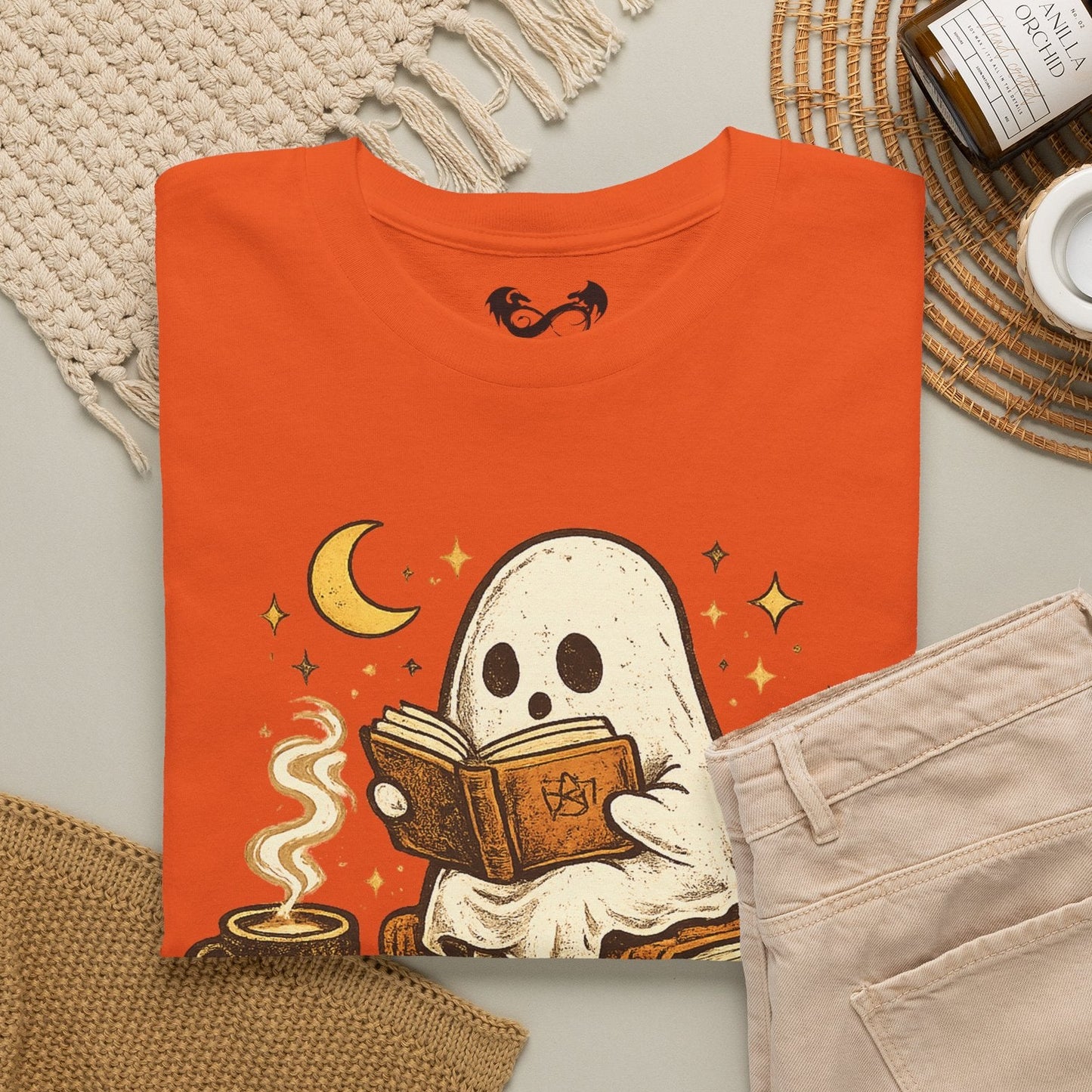 I Just Want To Read Ghost Halloween Comfortable Cotton T-Shirt