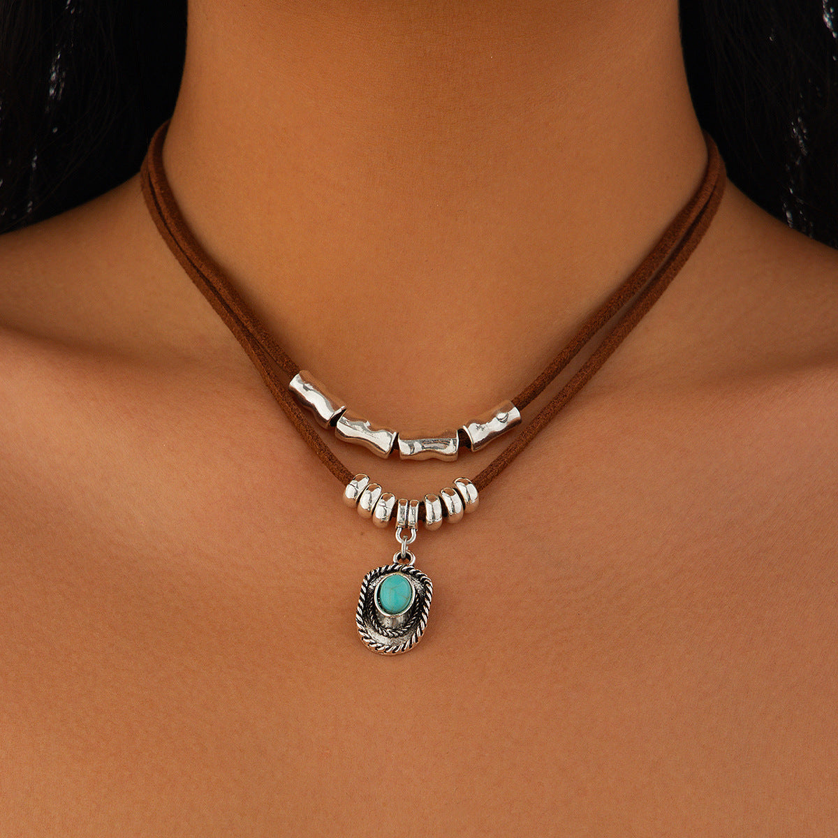 Elevate your style with our Simply Beautiful Turquoise Necklace Set. Crafted from premium materials, this set exudes elegance and sophistication. The stunning turquoise stone adds a pop of color to any outfit, making it the perfect addition to your jewelry collection. 