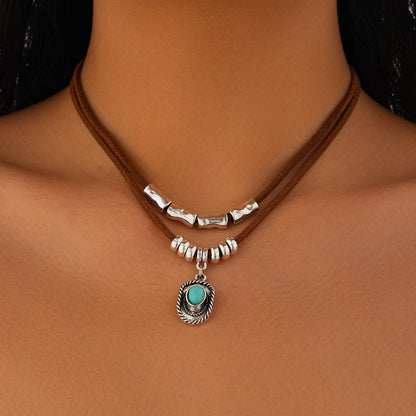 Elevate your style with our Simply Beautiful Turquoise Necklace Set. Crafted from premium materials, this set exudes elegance and sophistication. The stunning turquoise stone adds a pop of color to any outfit, making it the perfect addition to your jewelry collection. 