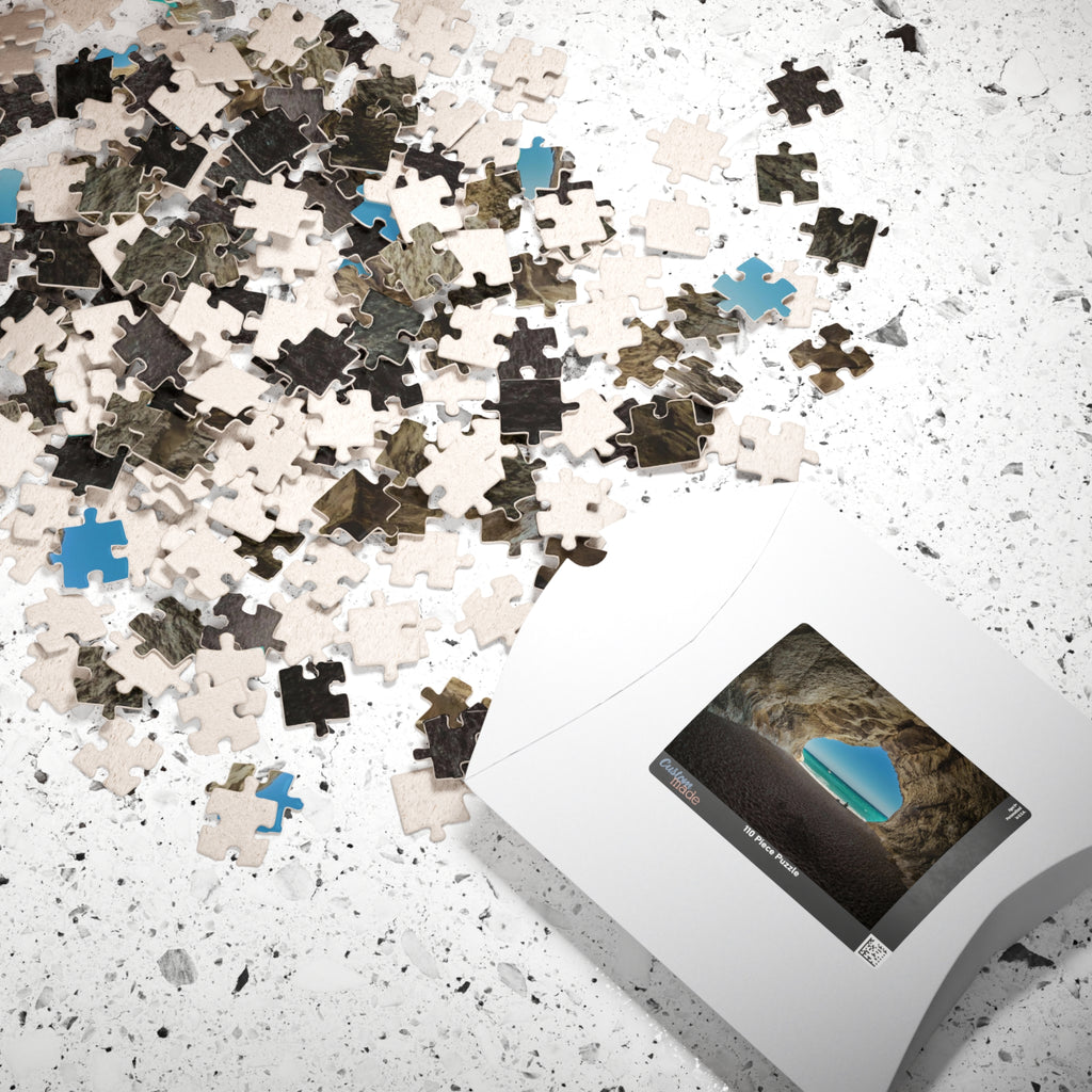 Unleash your inner adventurer with our Cave At The Beach puzzle! This quirky puzzle features 110 to 1014 pieces that will challenge and entertain you for hours. Escape to the beach and get lost in the beautiful and mysterious cave depicted in this puzzle.