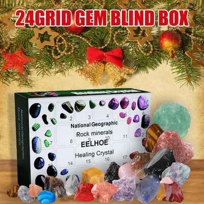 24 Grid Healing Crystals & Gemstones Gift Box