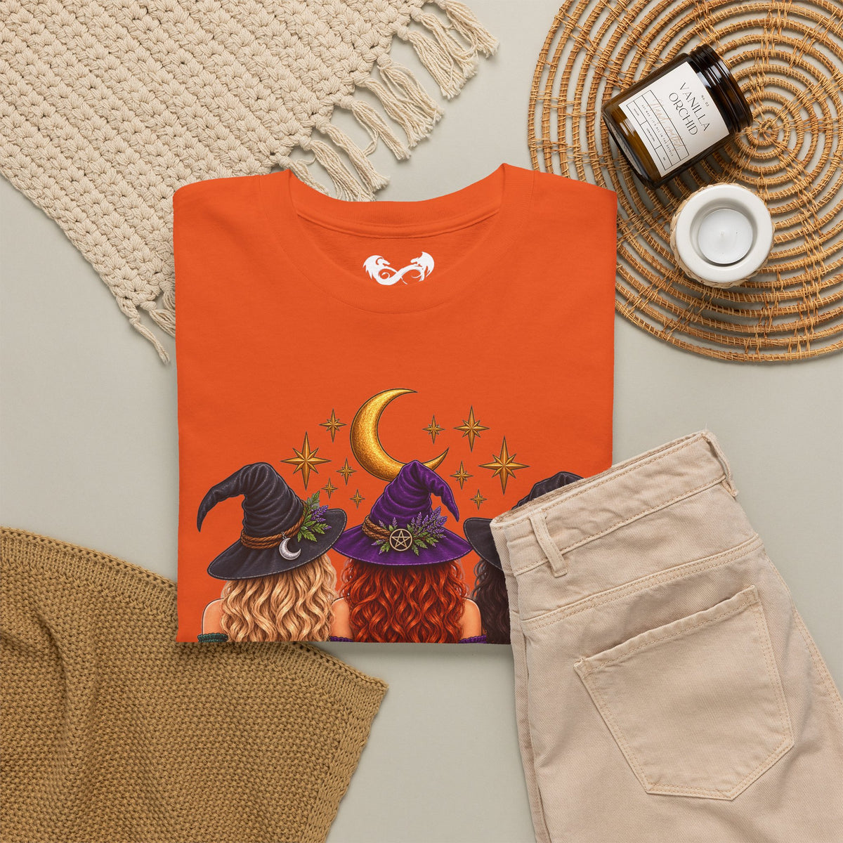 The Practical Witch Sisters Halloween Cotton T-Shirt