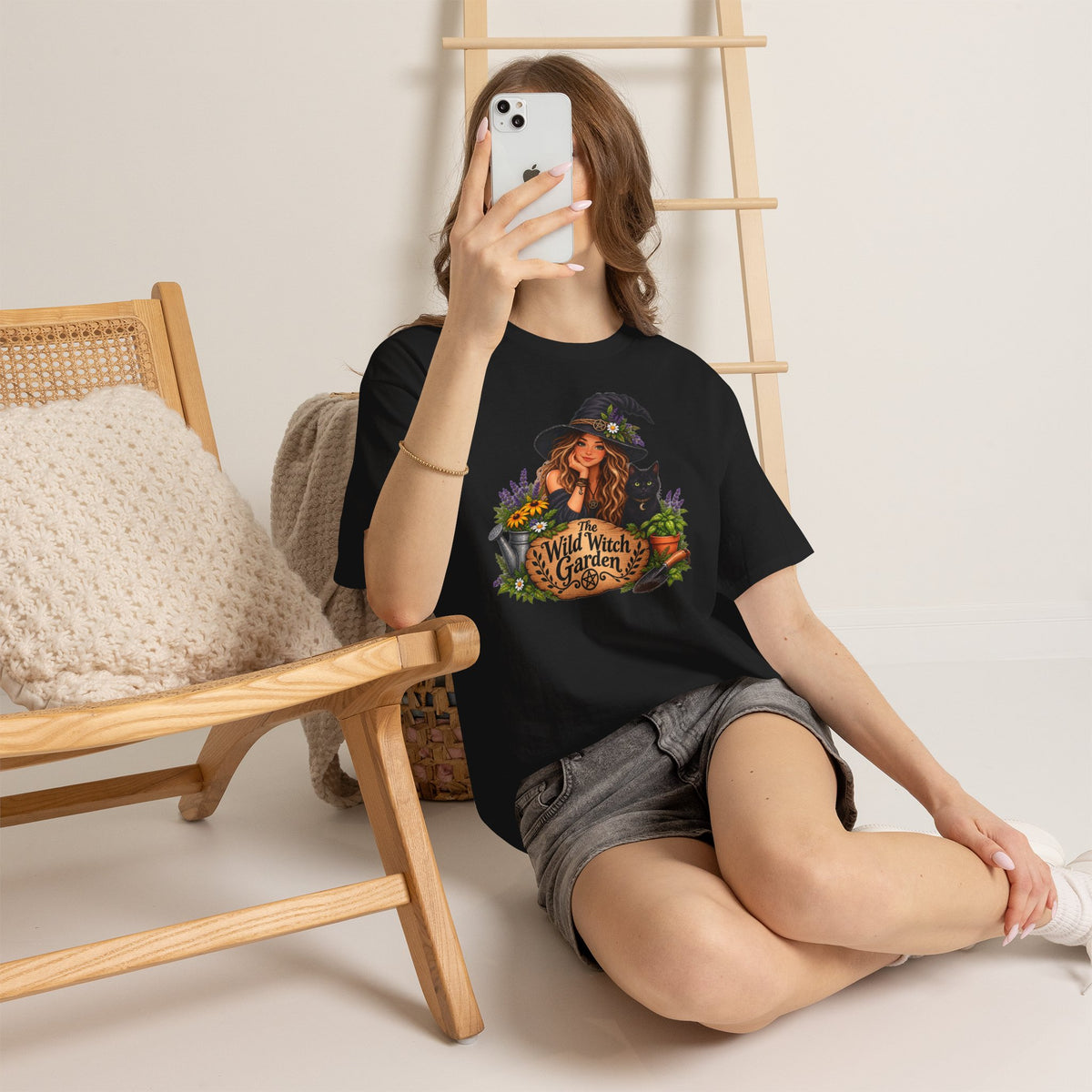 The Wild Witch Garden Halloween Cotton T-Shirt