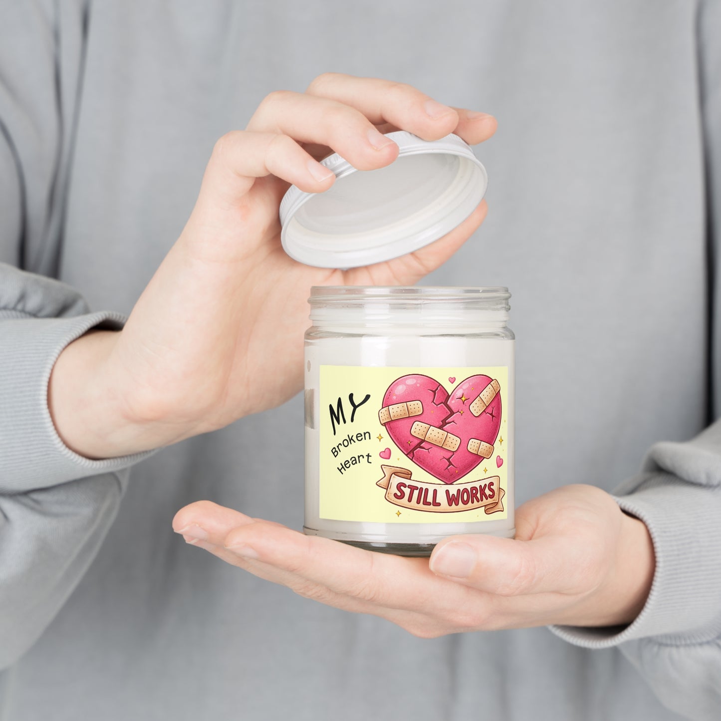 My Broken Heart Still Works Scented Candles, 9oz