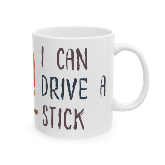 Show off your confidence with the Yes I Can Drive A Stick Ceramic Mug. Perfect for anyone who masters manual transmissions, this bold mug adds a touch of daring to your daily coffee ritual. Durable and comfortable, it’s a great way to make a statement while fueling your drive.