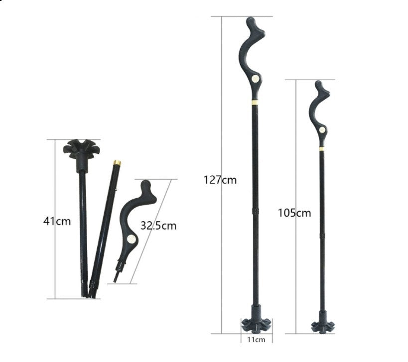 Experience the ultimate convenience and comfort with our Telescopic Folding Stool Walking Stick. Perfect for outdoor activities and travel, this innovative product combines a sturdy walking stick with a compact folding stool. Say goodbye to standing fatigue and hello to a rested adventure!