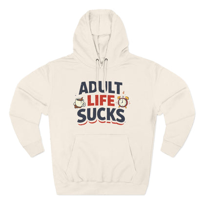 Funny "Adult Life Sucks" Pullover Hoodie