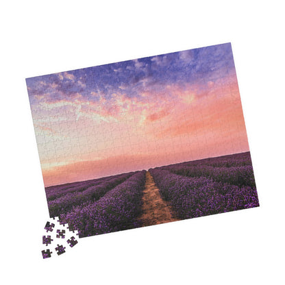 Lavender Garden Sunset Puzzle - 110 to 1014 Pieces