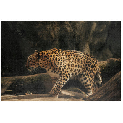 Unleash your wild side with our Stalking Leopard Puzzle! Challenge yourself with 110 to 1014 pieces of fierce feline action. Let the stalking begin as you put together this dynamic image of a sleek and powerful leopard. Embrace the thrill of the hunt and complete this puzzle today!