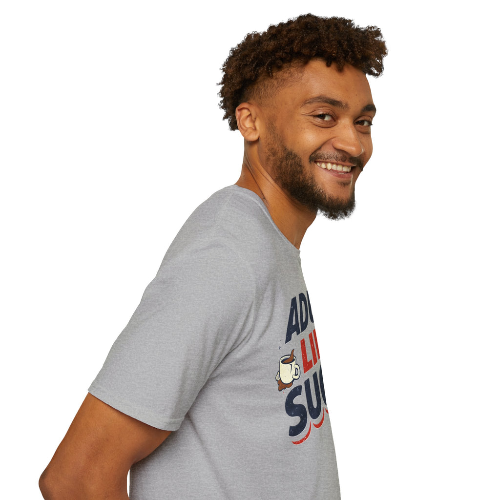 Adult Life Sucks Lightweight Comfortable 100% Spun Cotton Tee