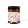 Transform your ambiance with our Fierce &amp; Fearless Scented Soy Candles. Made with high-quality soy wax, these candles emit a strong and bold fragrance that will fill your space with confidence and fearlessness. Elevate your mood and surroundings with each burn.