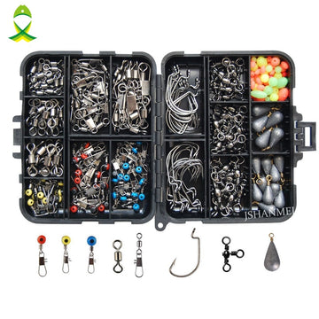 This 160pcs Fishing Accessories Kit is ideal for the recreational or professional angler. The set includes all the necessary items for your fishing tackle, giving you everything you need for a successful fishing trip. The kit is made from durable and lightweight materials, ensuring a reliable and long-lasting performance.