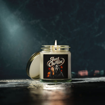 Just Chillin' Ghost Face Halloween Scented Candles (4oz/9oz)