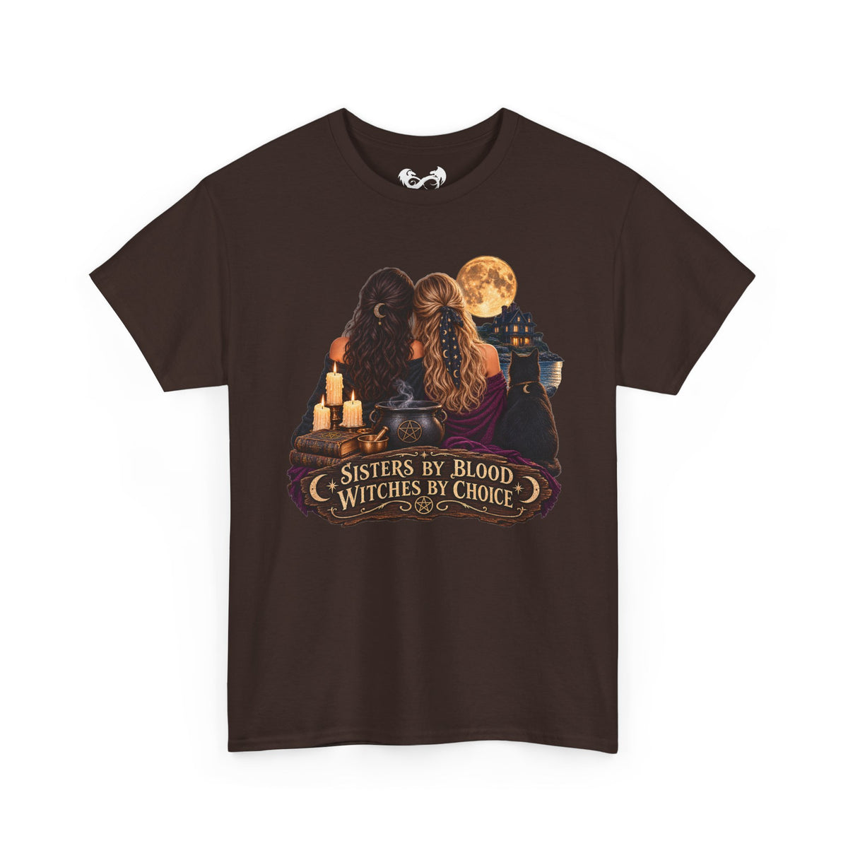 Sisters By Blood, Witches By Choice Cotton T-Shirt for Practical Magic fans