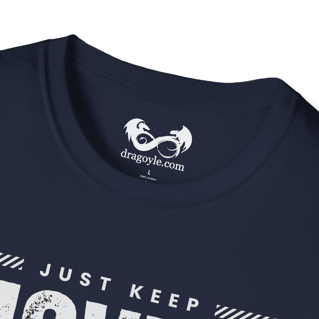 This unisex t-shirt is a canvas for self-expression, crafted for those who embrace resilience. With the phrase "Just Keep Moving Forward - Cancer Survivor" emblazoned across the chest, it celebrates strength and spirit.