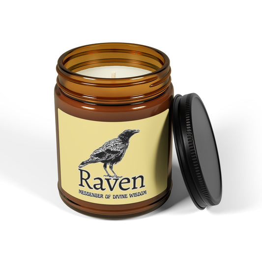 Raven Messenger of Wisdom Scented Soy Candles