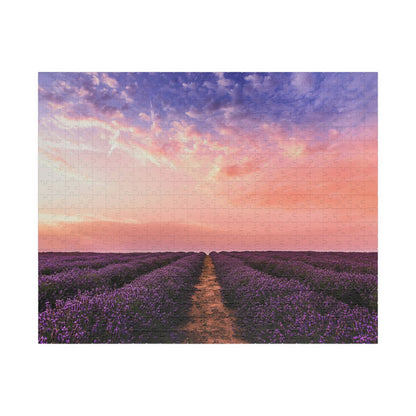 Lavender Garden Sunset Puzzle - 110 to 1014 Pieces