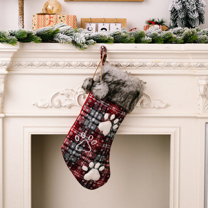 High-End Furry Dog Christmas Sock