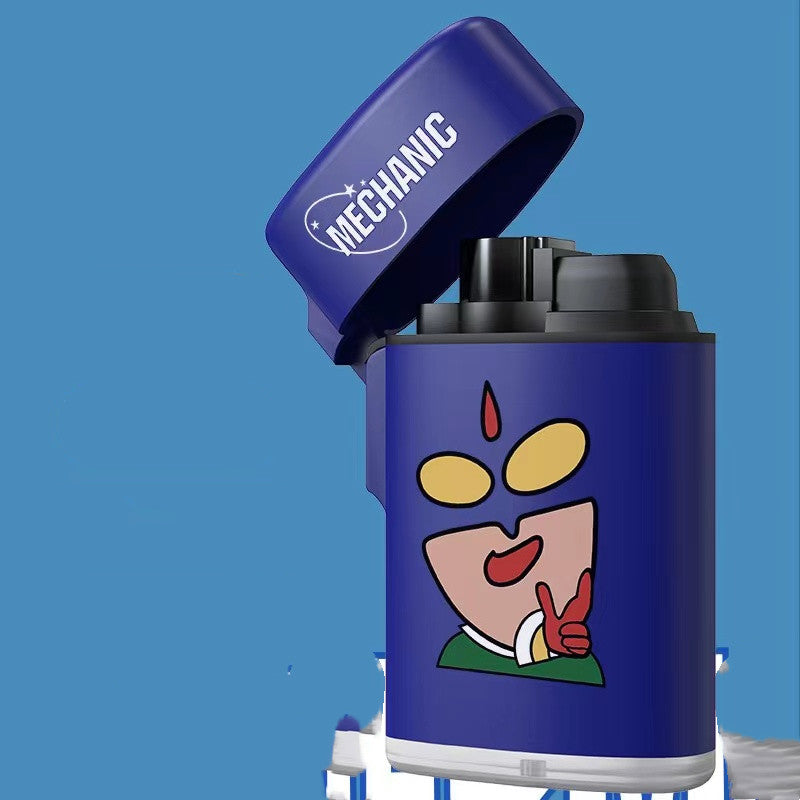 This Flip Cap Blue Flame Cute Cartoon Lighter is the perfect accessory for any occasion. Featuring a flip cap and a blue flame, this lighter ensures a clean and precise light every time. With a stylish cartoon design, this lighter can bring a touch of personality to every occasion.