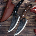 High Clad Steel Forged Serbian Butcher Knife