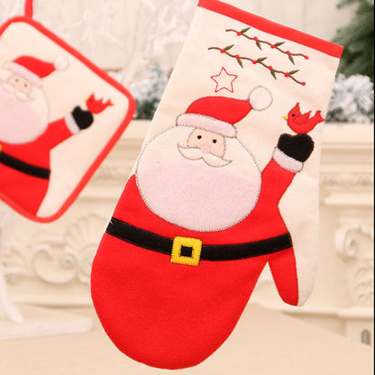 Christmas Insulated Santa Oven Mitts