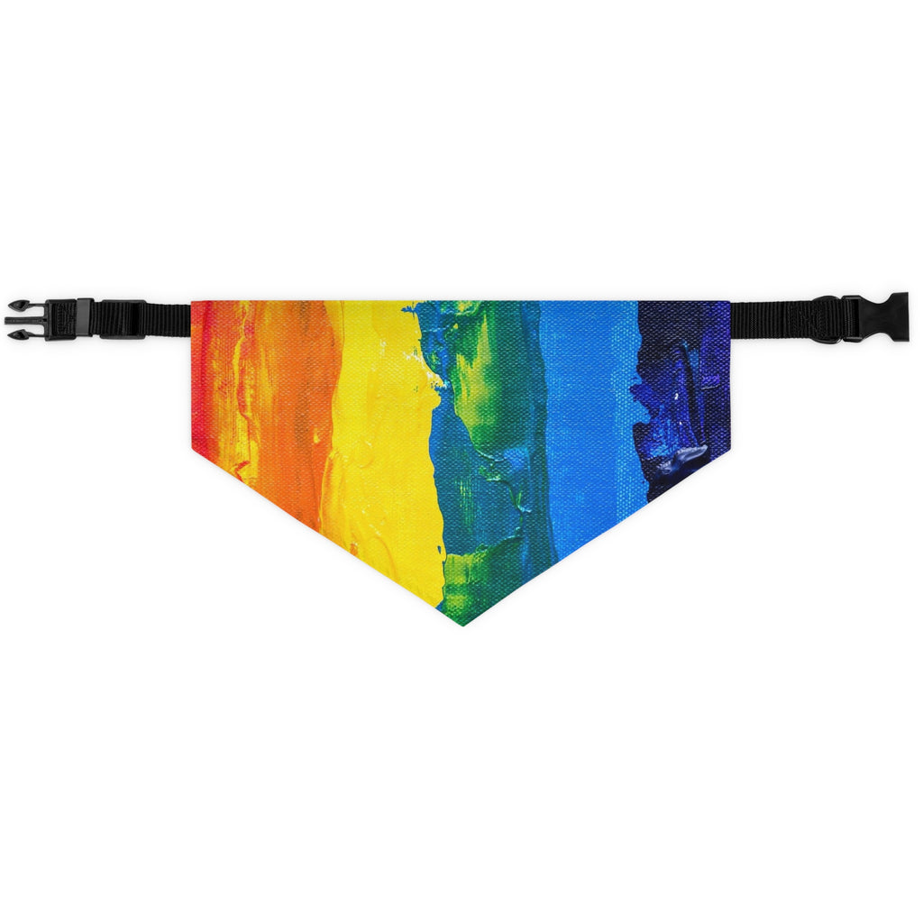 The pet bandana collar puts a fun spin on standard animal accessories. It is made of polyester duck fabric and is sublimation printable on one side. The bandana collar is available in three sizes to fit any pet.