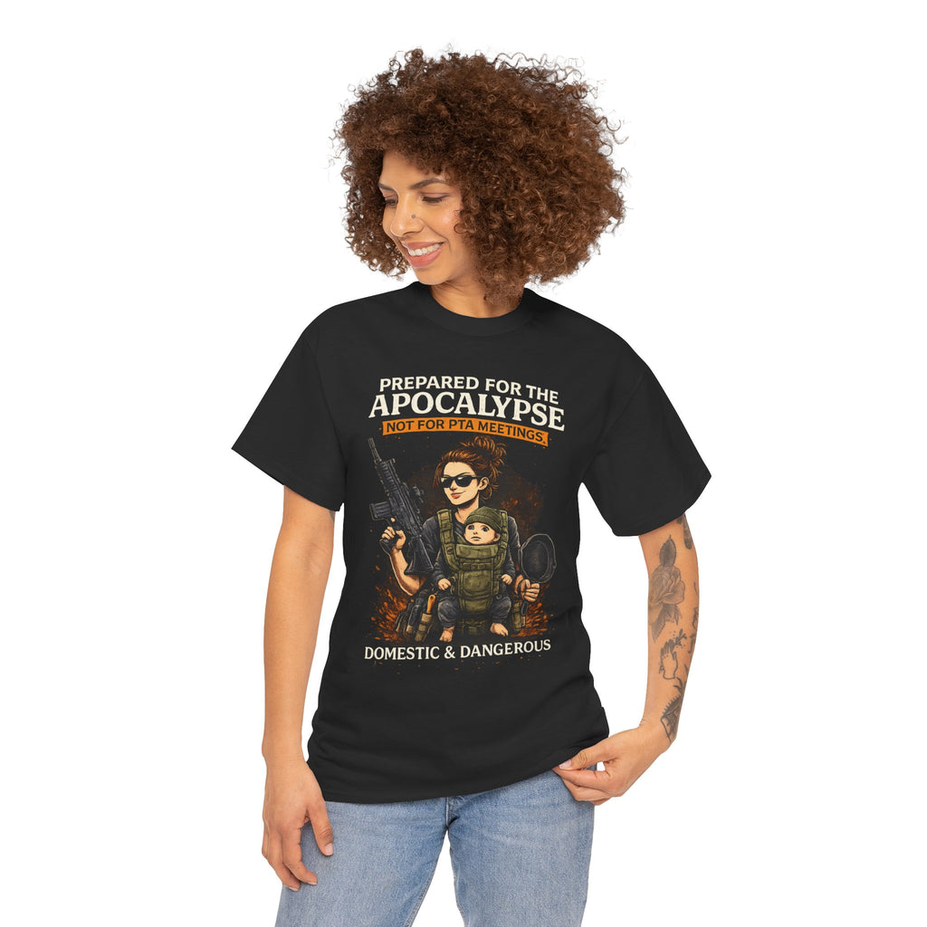 When the world throws curveballs, moms are already three steps ahead. This comfortable 100% cotton t-shirt celebrates the ultimate multitasker, the mom who's got emergency snacks, first aid supplies, and a backup plan for the backup plan.