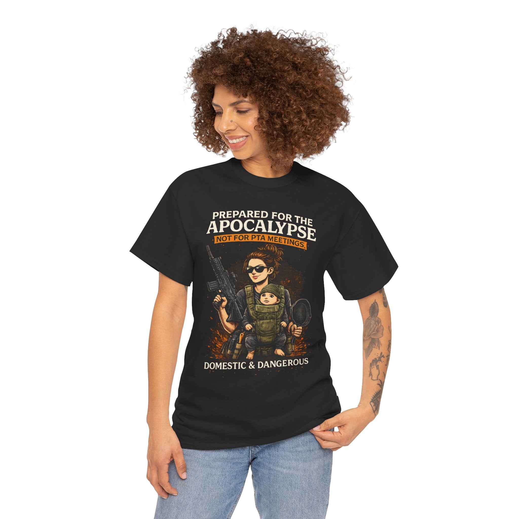 When the world throws curveballs, moms are already three steps ahead. This comfortable 100% cotton t-shirt celebrates the ultimate multitasker, the mom who's got emergency snacks, first aid supplies, and a backup plan for the backup plan.