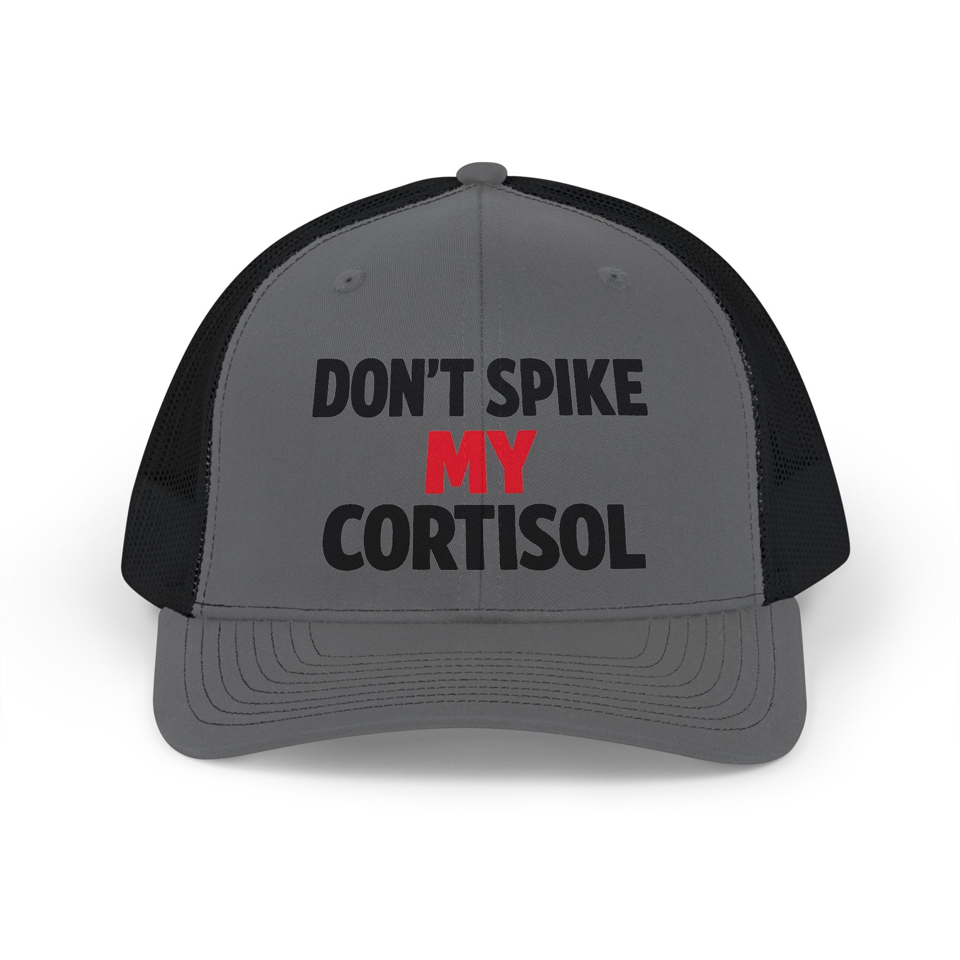 Adjustable "Don’t Spike My Cortisol" Snapback Pre-curved Cap