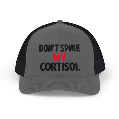 Adjustable "Don’t Spike My Cortisol" Snapback Pre-curved Cap