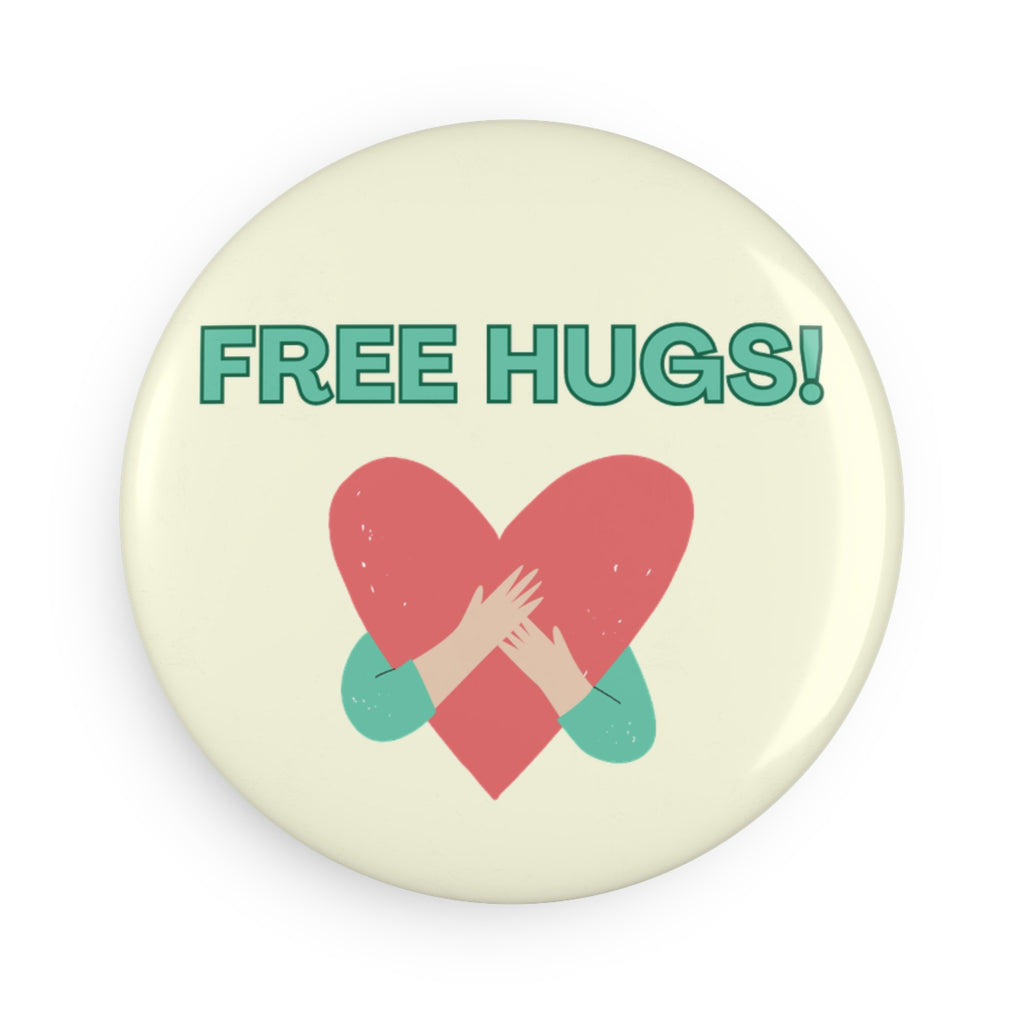 Express kindness effortlessly with the Round Free Hugs Button Magnet. This cheerful magnet spreads warmth and positivity wherever it’s placed, making it a perfect reminder to share compassion daily.
