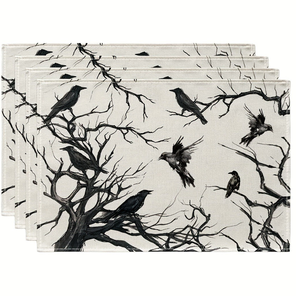 Halloween Black Crow Insulated Placemat