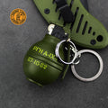 This unique Metal Grenade Grinding Wheel Open Flame Lighter is perfect for cigar aficionados and casual smokers alike. With a durable metal housing and an adjustable open flame, it's designed to provide a long-lasting, dependable light in any situation. 