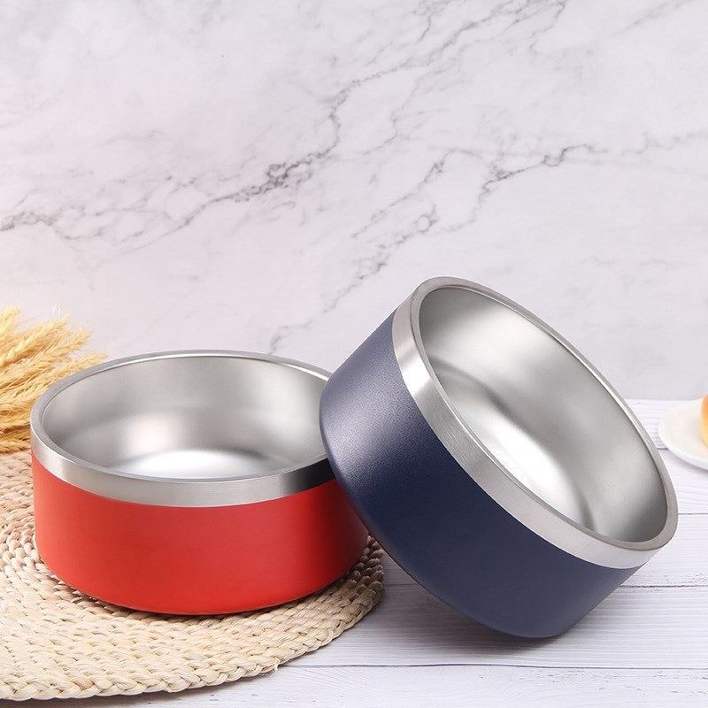 Keep your furry friend satisfied with our Large Capacity Stainless Steel Non-Slip Dog Bowl! With a spacious design and non-slip base, your dog can enjoy their meal without any spills or messes. Made with durable stainless steel, this bowl is built to last and easy to clean. Your pup will thank you!