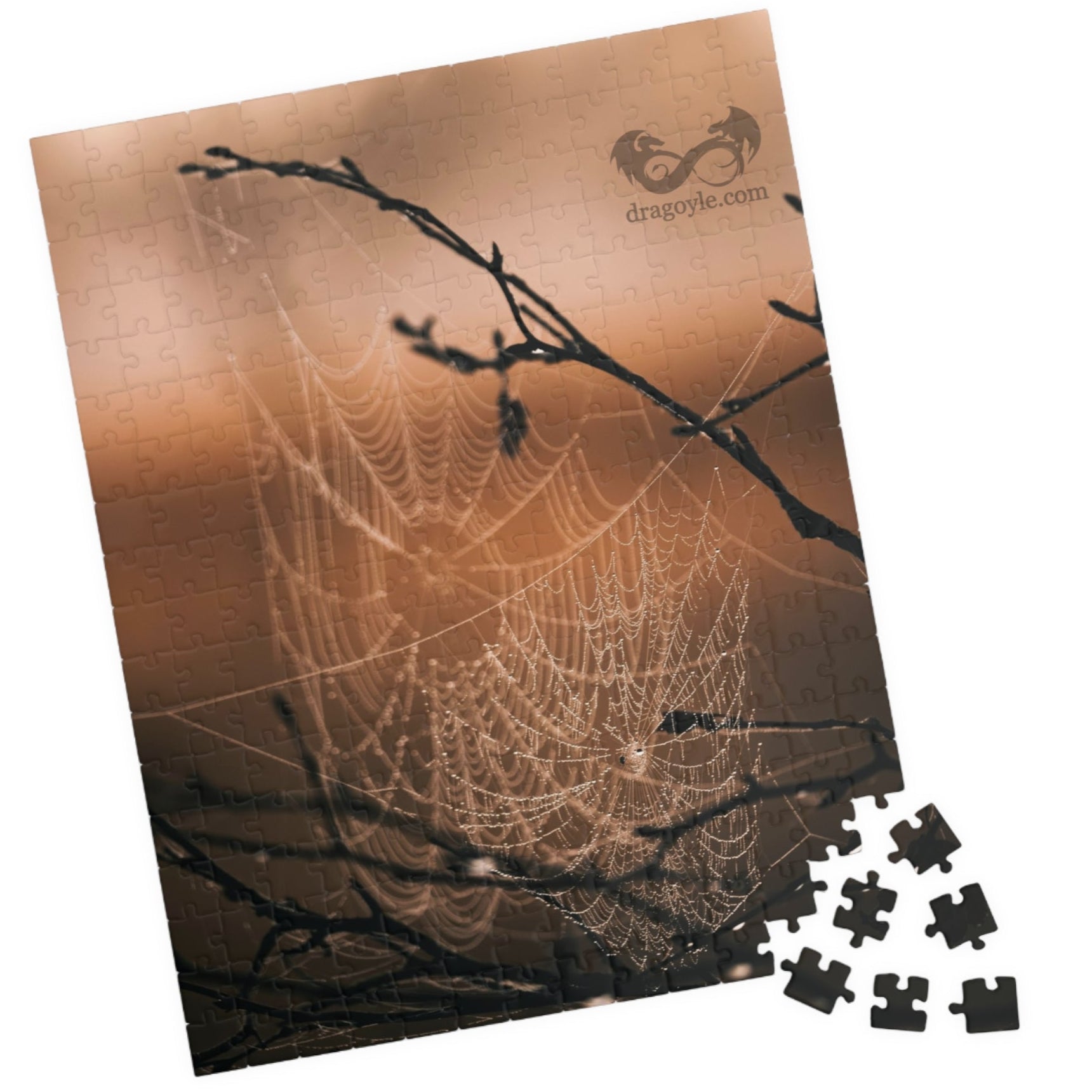 Conquer your fears and embrace the thrill of the unknown with our Spooky Spiderweb Puzzle! With 110 to 1014 pieces, this puzzle will challenge and excite your mind while you piece together a chilling spiderweb.